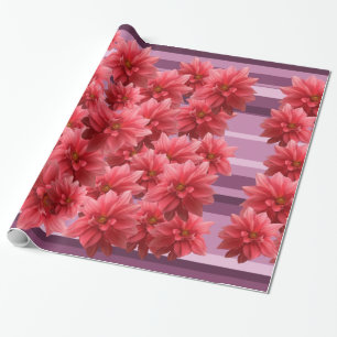 Pink Flowers Wrapping Paper