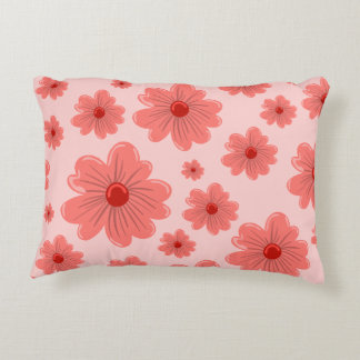 pink flowery decorative cushion