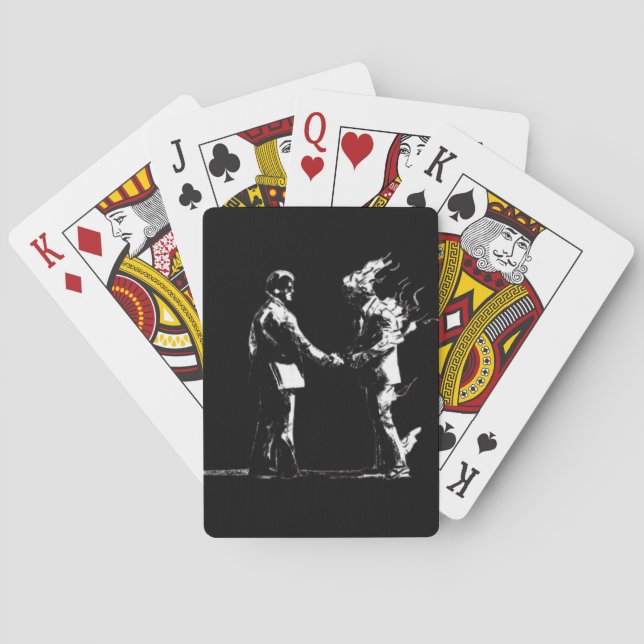 Pink Floyd B&W Playing Cards (Back)