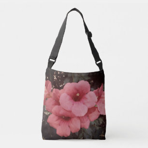 Pink Fluer All-Over-Print Cross Body Bag
