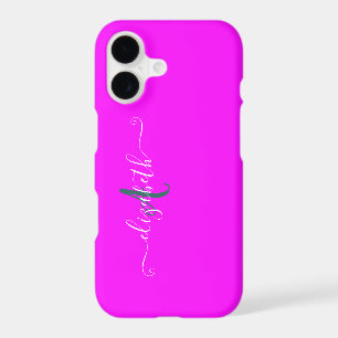 Pink Fluorescent Monogram