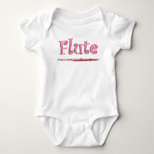 Pink Flute Baby Bodysuit