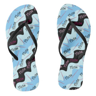 Pink Flute Pattern Jandals
