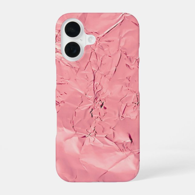 Pink Foil iPhone 16 Case (Back)