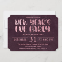 Pink Foil Texture New Year's Party