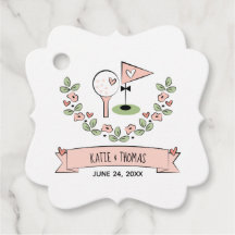 Pink Fore-Ever Grateful Golf Ball Tee Thank You