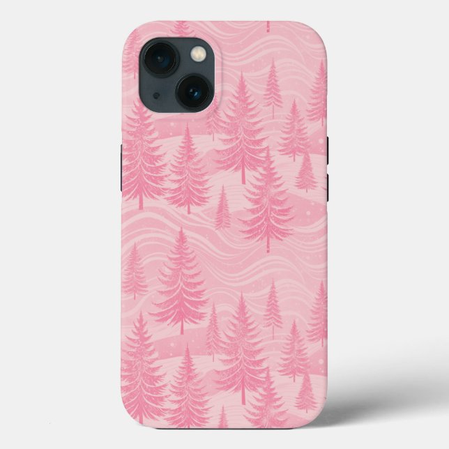 Pink Forest Christmas Case-Mate iPhone Case (Back)