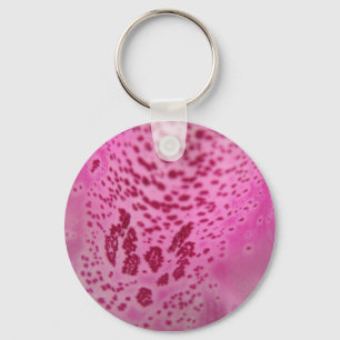 Pink Foxglove Petal Keychain