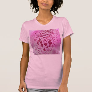 Pink Foxglove Petal Ladies T Shirt