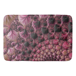 Pink Fractal Bath Mat
