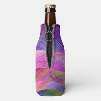 Pink fractal bottle cooler