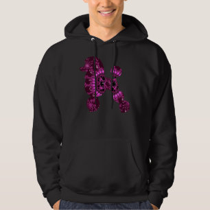 Pink Fractal Poodle Hoodie