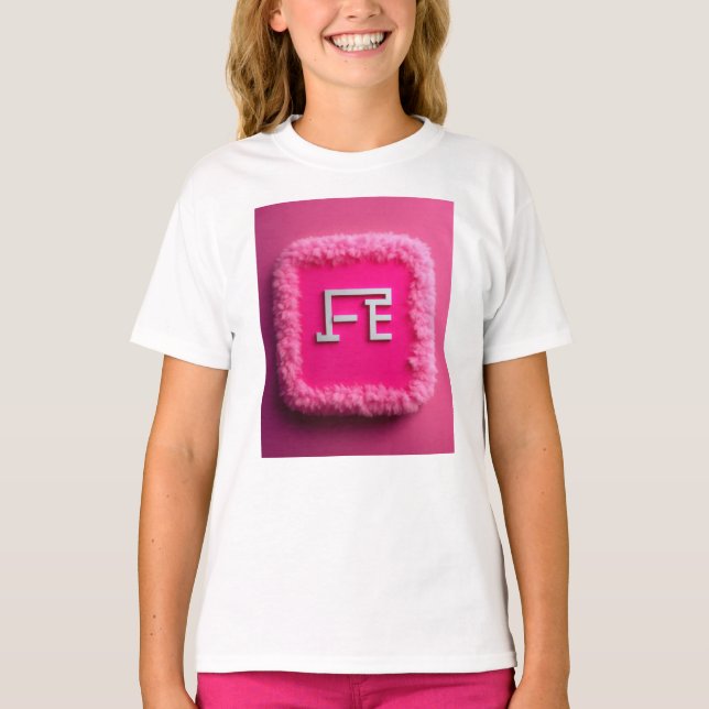 Pink Frame Art Tee – Modern & Minimalist (Front)