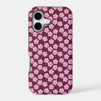 Pink Frangipani Flower Seamless Pattern