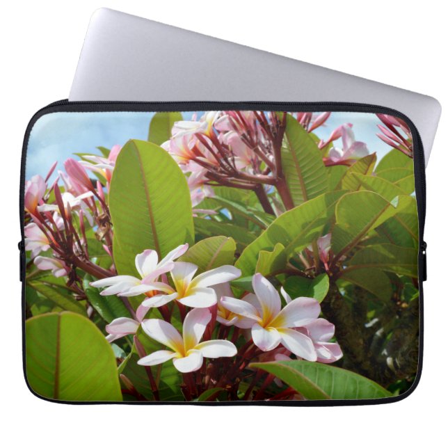Pink Frangipani Tree, Laptop Sleeve (Front)
