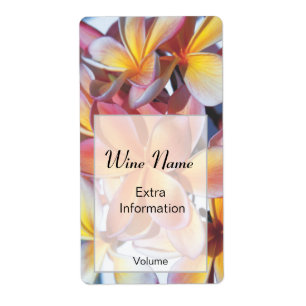 Pink Frangipani Wine Label
