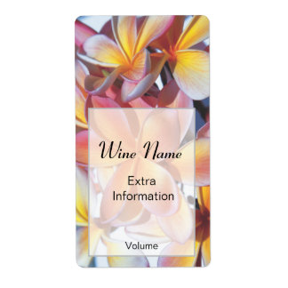 Pink Frangipani Wine Label