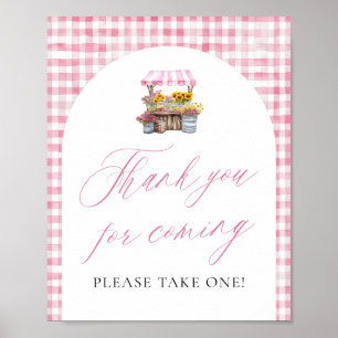 Pink Fresh Off The Market Thank you for coming Poster
