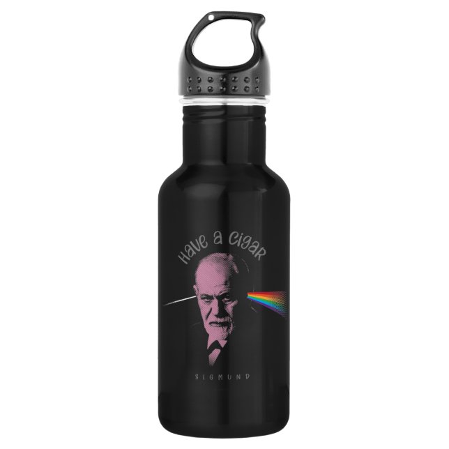 Pink Freud (Have A Cigar) 532 Ml Water Bottle (Front)