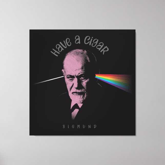 Pink Freud (Have A Cigar) Canvas Print (Front)