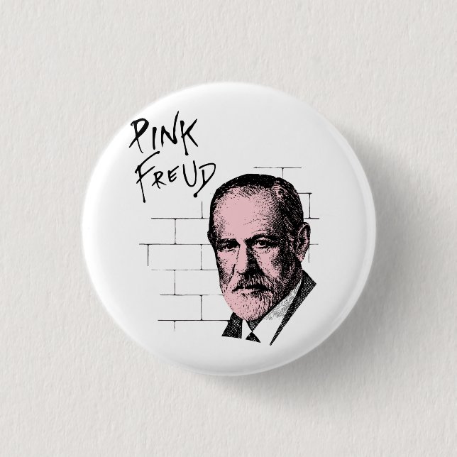 Pink Freud Sigmund Freud 3 Cm Round Badge (Front)