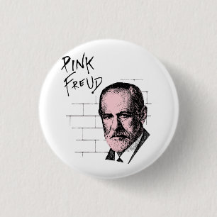 Pink Freud Sigmund Freud 3 Cm Round Badge