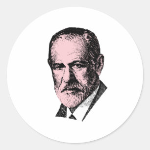 Pink Freud Sigmund Freud Classic Round Sticker