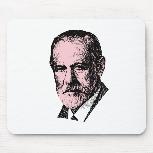 Pink Freud Sigmund Freud Mouse Pad (Front)