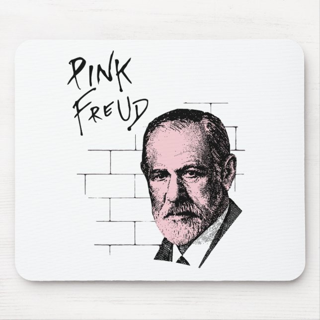 Pink Freud Sigmund Freud Mouse Pad (Front)