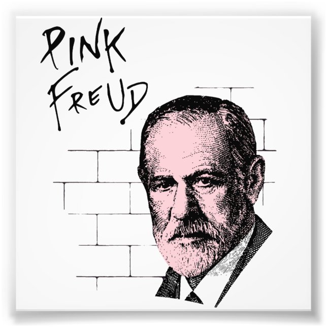 Pink Freud Sigmund Freud Photo Print (Front)