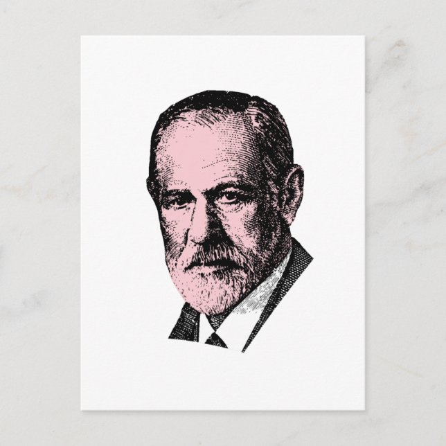 Pink Freud Sigmund Freud Postcard (Front)