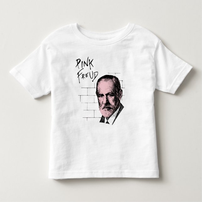 Pink Freud Sigmund Freud Toddler T-Shirt (Front)