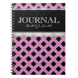 Pink Frills Grills Pattern Journal Notebook