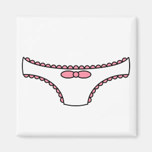 Pink Frilly Panties Magnet
