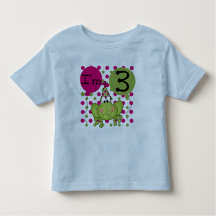 Pink Frog 3rd Birthday Tshirts and Gifts