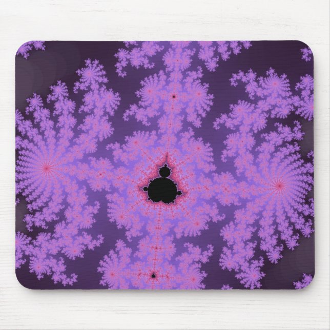 Pink Fronds Mousepad (Front)