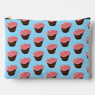 Pink Frosted Cupcake Accessory Pouch