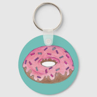 Pink Frosted Foodie Doughnut Doughnut w/ Sprinkles
