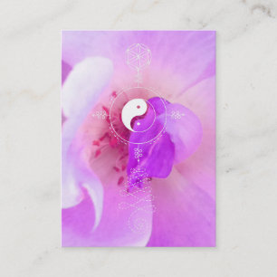*~*  Pink Fuchia Lavender Violet Rose Floral Business Card
