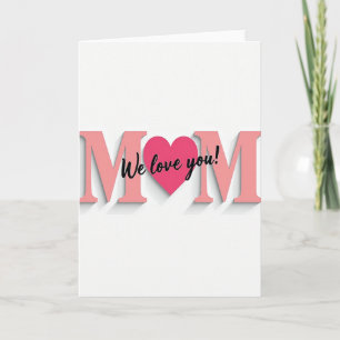 Pink Fuchsia Mothers Day Card