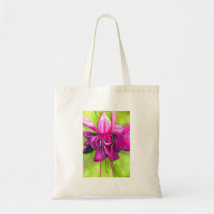 Pink Fuchsia pop art watercolour flower Tote Bag