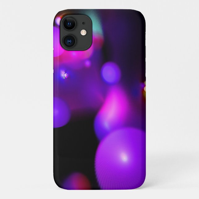 PINK FUCHSIA PURPLE FRACTAL BUBBLES Case-Mate iPhone CASE (Back)
