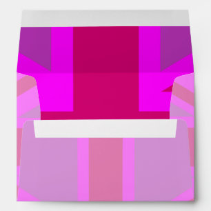Pink Fuchsia Union Jack Flag Design Envelopes