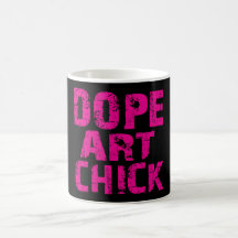 Pink Funk Dope Art Chick Mug