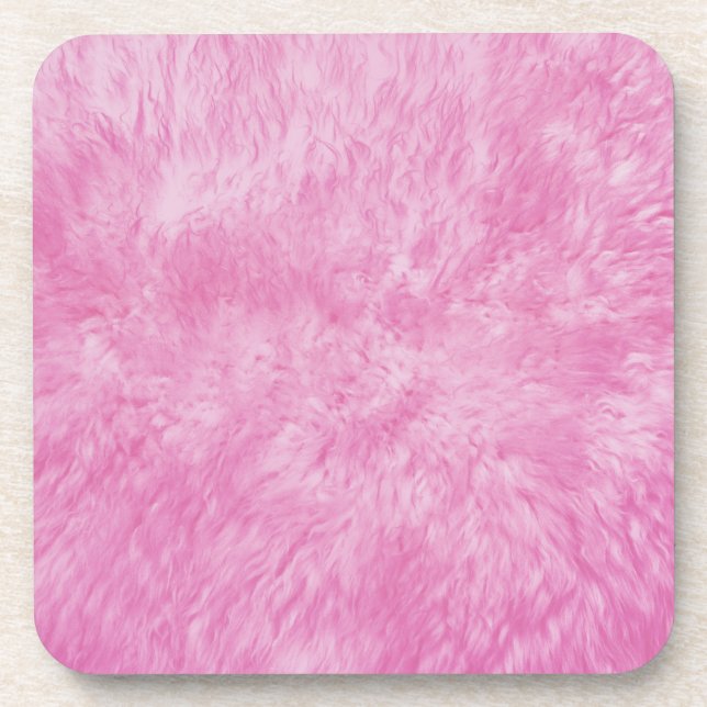 Pink Fur Frenzy Coaster (Front)