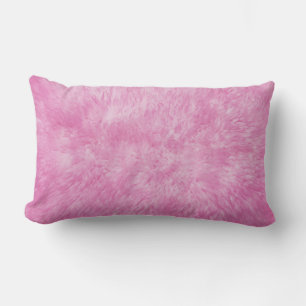 Pink Fur Frenzy Lumbar Pillow