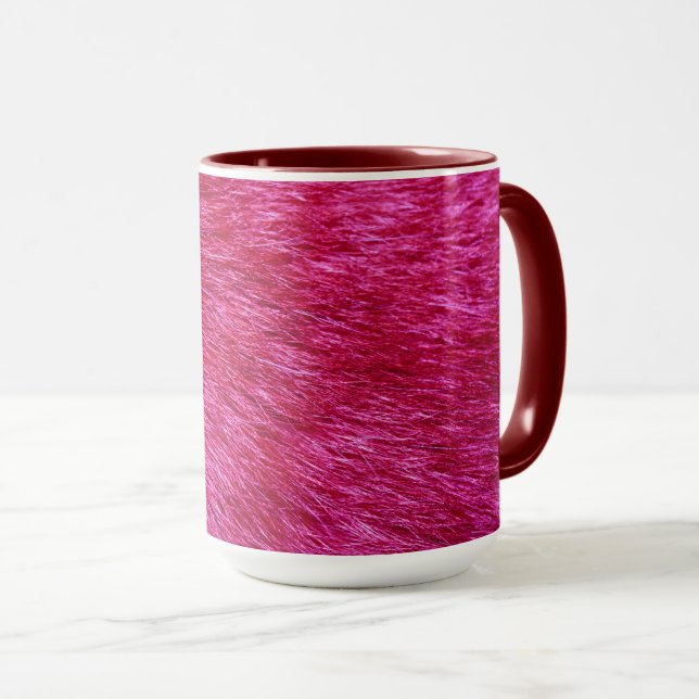 Pink fur Print Mug (Front Right)