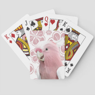 Pink Galah Cockatoo   Playing Cards