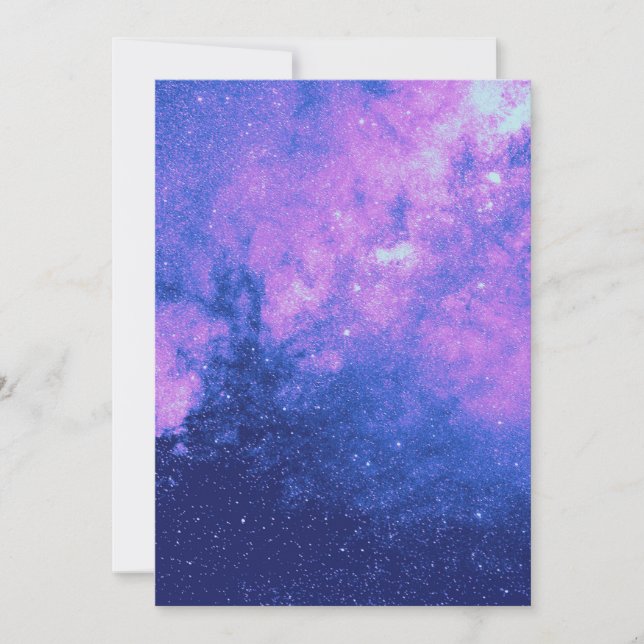 Pink Galaxy     Invitation (Front)