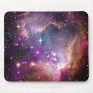 Pink Galaxy Nebula Universe Supernova Stars Night Mouse Pad